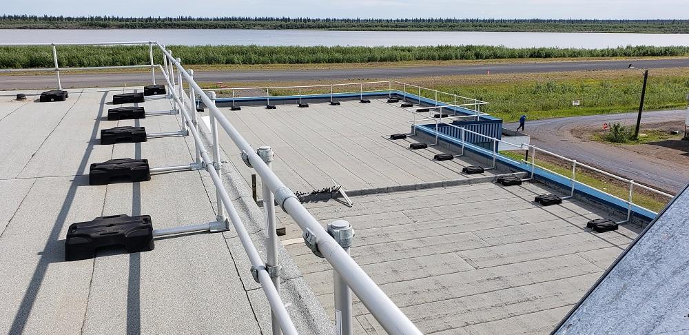 1500 linear feet of freestanding guardrails installed in the Northwest Territories.